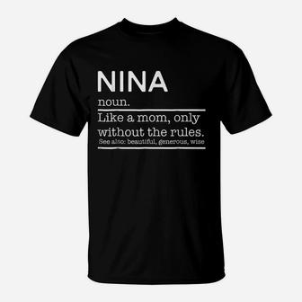 Nina Definition Grandma T-Shirt - Thegiftio UK