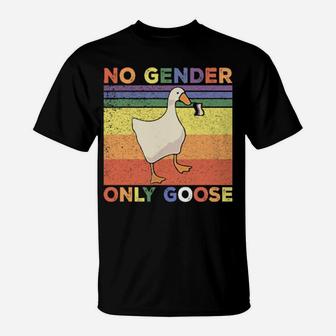 No Gender Only Goose Lgbt T-Shirt - Monsterry