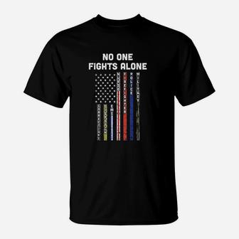 No One Fights Alone T-Shirt | Crazezy UK