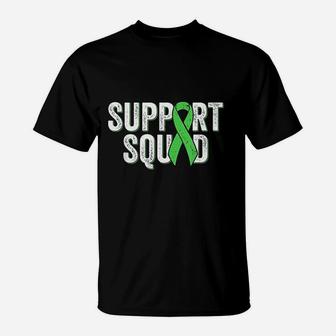 Non- Hodgkins Lymphoma Support Squad Lime Green Awareness T-Shirt | Crazezy UK