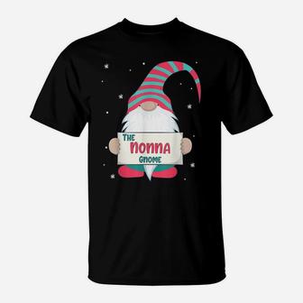 Nonna Gnome Family Matching Christmas Cute Gift Pajama T-Shirt | Crazezy