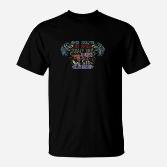 Not Crazy Like Insane Crazy Like A Nurse Irish Setter T-Shirt - Monsterry