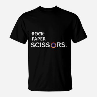 Not Rock Paper Its Scissors Lgbt Funny T-Shirt - Thegiftio UK