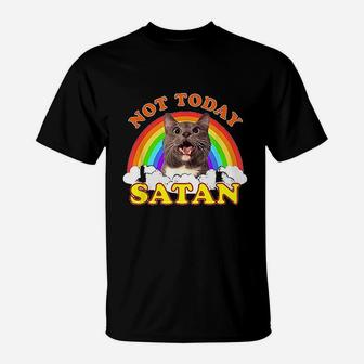 Not Today Rainbow Cat T-Shirt | Crazezy DE