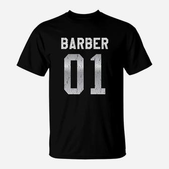 Number 1 Barber T-Shirt | Crazezy AU
