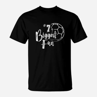 Number 7 Biggest Fan Soccer Player T-Shirt | Crazezy UK