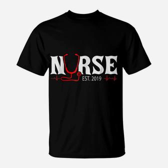 Nurse Grad Shirt Nursing Student Graudation 2019 Tshirt Gift T-Shirt | Crazezy