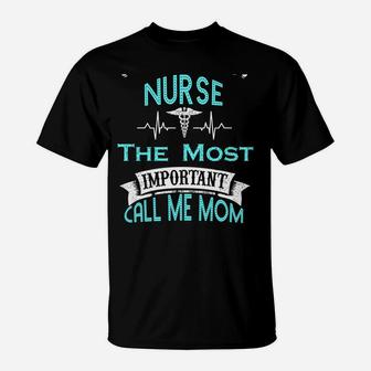 Nurse Mom Mother's Day Gift For Nurses Back Print Hoodie T-Shirt | Crazezy