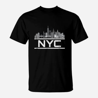 Nyc New York City Skyline T-Shirt | Crazezy UK