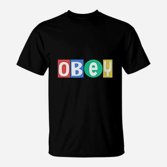 Obey 4 Color T-Shirt | Crazezy