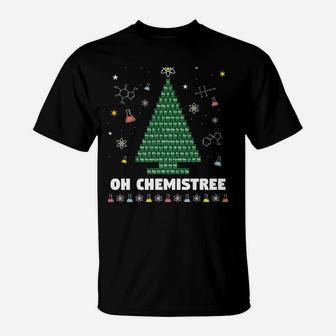 Oh Chemistree Periodic Table Chemistry Christmas Tree T-Shirt | Crazezy