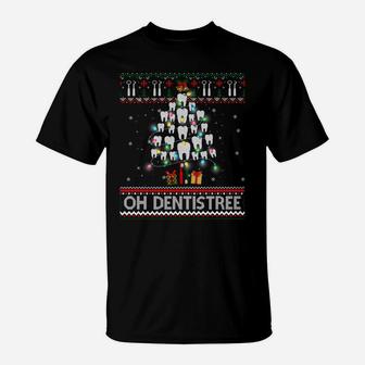 Oh Dentistree Dentist Christmas Ugly Xmas Sweater T-Shirt | Crazezy
