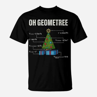 Oh Geometree Apparel Funny Geometry Gift Christmas Math Tree Sweatshirt T-Shirt | Crazezy CA
