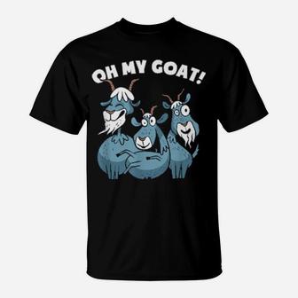 Oh My Goat Art T-Shirt - Monsterry UK