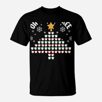 Oh Optometree Funny Optometrist Christmas Optometry Gift Sweatshirt T-Shirt | Crazezy