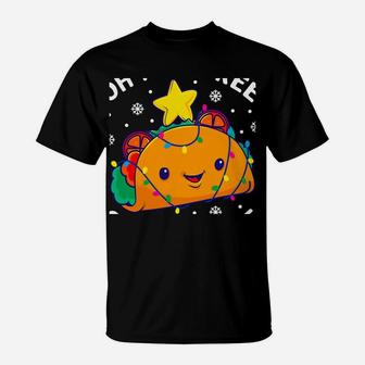 Oh Taco Tree Christmas Cute Xmas Mexican Food Lover Gift T-Shirt | Crazezy UK