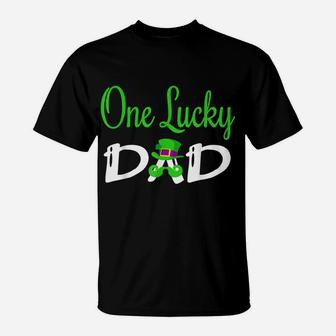One Lucky Dad St Patrick`S Day T-Shirt | Crazezy