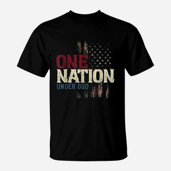 One Nation Under God American Flag T-Shirt | Crazezy CA