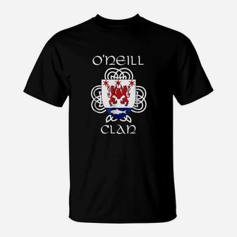 Oneill Family Crest Coat Of Arms T-Shirt | Crazezy AU