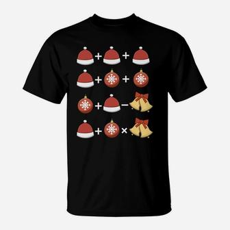 Order Of Operations Christmas Funny X-Mas Quiz Math Teacher T-Shirt | Crazezy