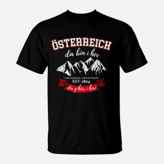 Österreich Da Bin I Her T-Shirt - Seseable