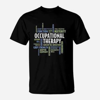 Ot Words Ot Month Gift For Occupational Therapist T-Shirt | Crazezy UK