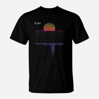 Outrun Synthwave Aesthetic T-Shirt | Crazezy