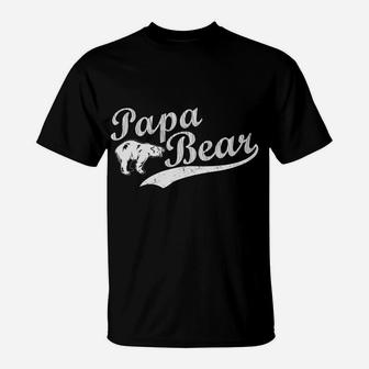 Papa Bear Father's Day Gift For Dad T-Shirt | Crazezy UK