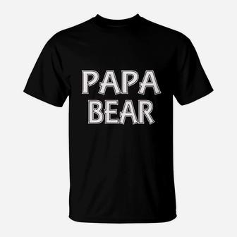 Papa Bear Funny Daddy Bear T-Shirt | Crazezy AU