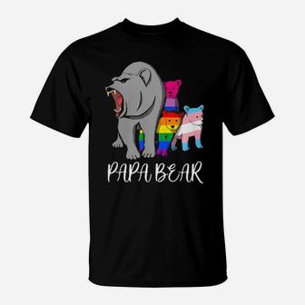 Papa Bear Lgbt T-Shirt - Monsterry