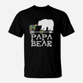Papa Bear Men Father Daddy Awareness T-Shirt | Crazezy