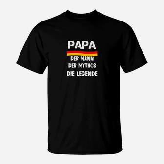 Papa Der Mann Mythos Legende T-Shirt, Herren Lustiges Tee - Seseable