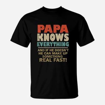 Papa Know Everything Vintage T-Shirt | Crazezy UK