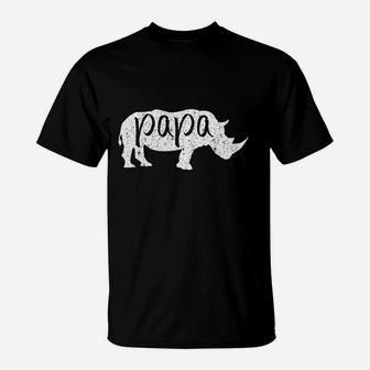 Papa Rhino Rhino Lovers T-Shirt | Crazezy