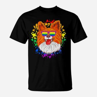 Papillon Dog Lgbt Rights Gay Pride Awareness Month T-Shirt - Monsterry AU