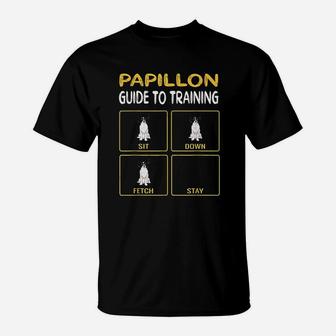 Papillon Guide To Training T-Shirt | Crazezy UK