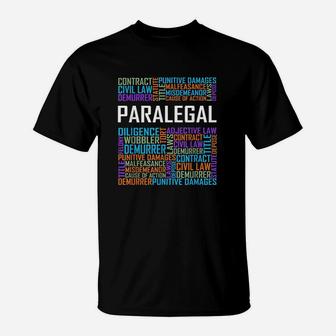 Paralegal Words T-Shirt | Crazezy UK