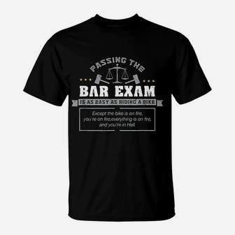Passing The Bar Exam Is Easy As Riding A Bike T-Shirt | Crazezy