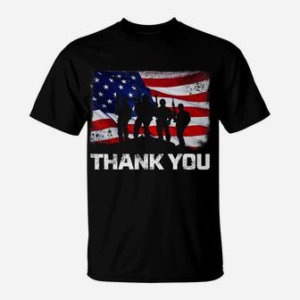 Patriotic T Shirt For Men Women Kids Thank You American Flag T-Shirt | Crazezy CA