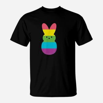 Peeps Rainbow Striped Bunny Peep T-Shirt | Crazezy UK