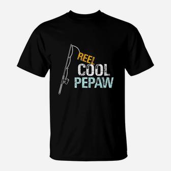 Pepaw Gift From Granddaughter Grandson Reel Cool Pepaw T-Shirt | Crazezy