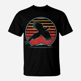 Pheasant Hunting Retro Vintage 80S Style Birding Gift T-Shirt | Crazezy
