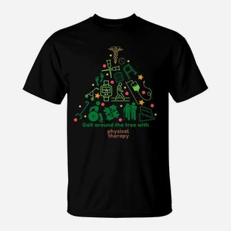 Physical Therapy Gift Christmas Tree Holiday Sweatshirt T-Shirt | Crazezy