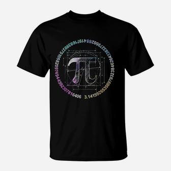 Pi Circle Watercolor For Pi Day T-Shirt | Crazezy CA