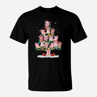 Pig Ornament Decoration Christmas Tree Merry Pigmas Xmas Sweatshirt T-Shirt | Crazezy AU