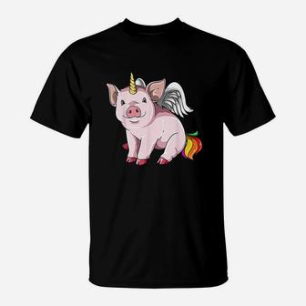 Piggycorn Pig Unicorn Pig Lovers T-Shirt | Crazezy