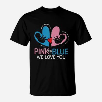 Pink Or Blue We Love You T-Shirt | Crazezy CA