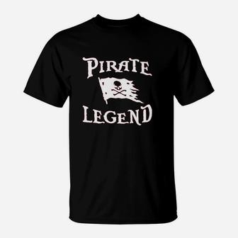 Pirate Legend Jolly Roger Flag T-Shirt | Crazezy AU