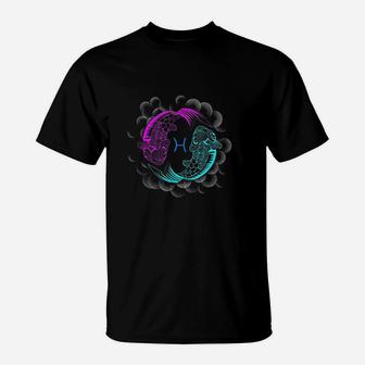 Pisces Zodiac Sign Gift Astrology T-Shirt | Crazezy