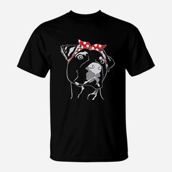 Pittie Mom Pitbull Dog Lover T-Shirt | Crazezy